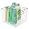 mDesign Plastic Bathroom Storage Bin Tote with Handles